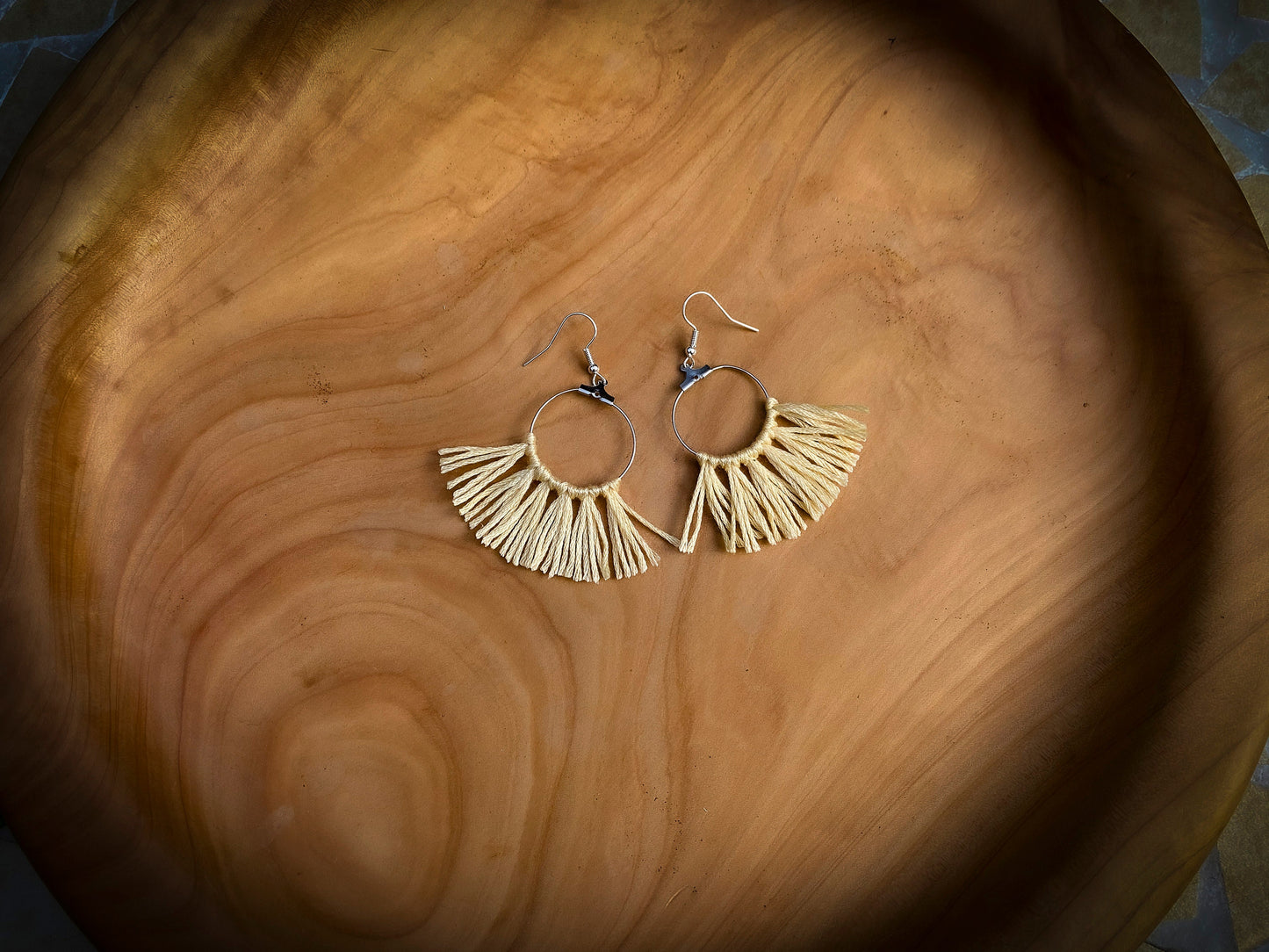 Tassel Silver Earrings in Gold