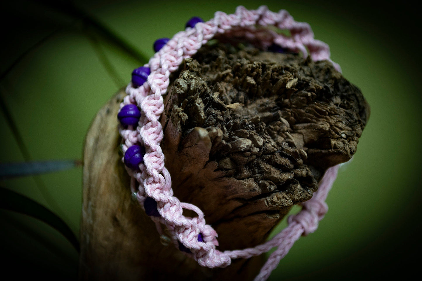 Pink Double Hand-Woven Bracelet