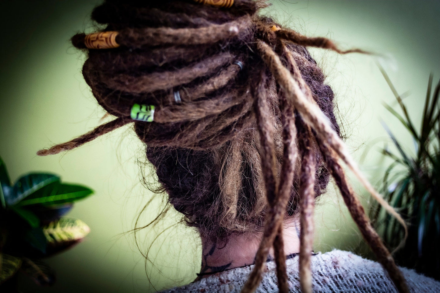 Large Black Elastic Cotton Dreadlock Ties