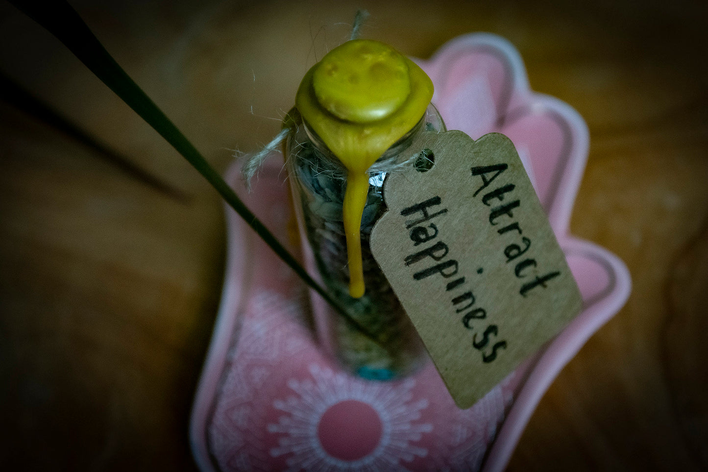 Handmade Intention Jar for Attracting Happiness