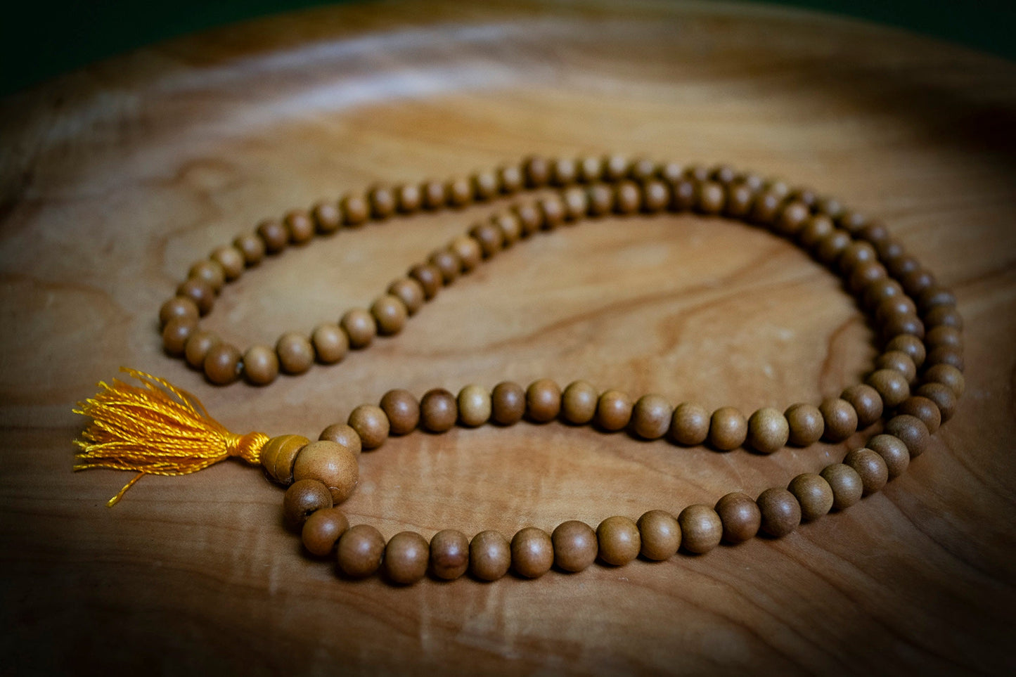 Naturally Fragranced Sandalwood Mala Prayer Beads - 7mm
