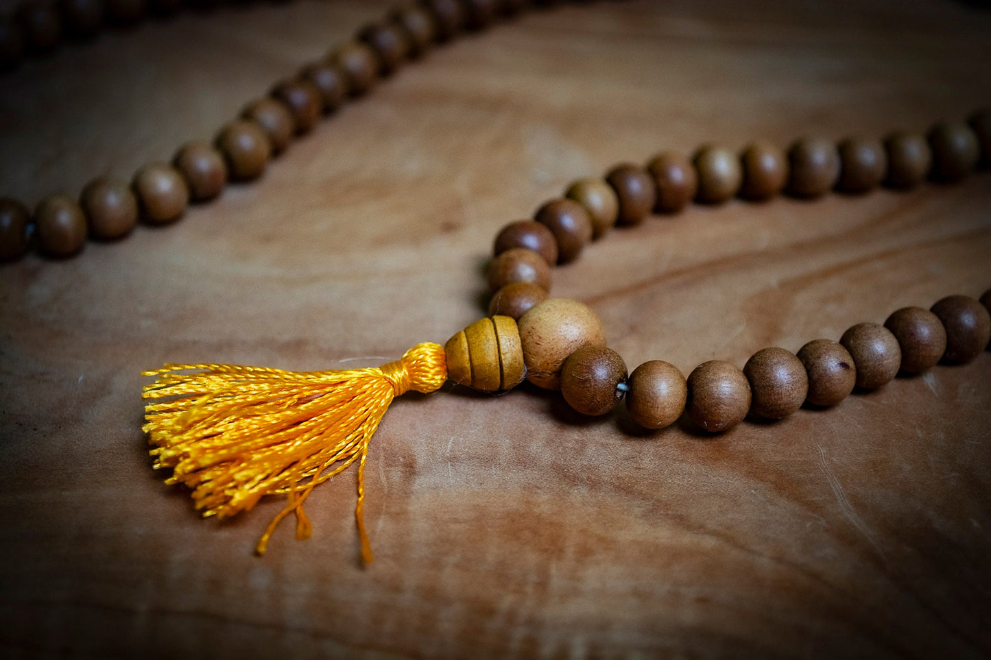 Naturally Fragranced Sandalwood Mala Prayer Beads - 7mm