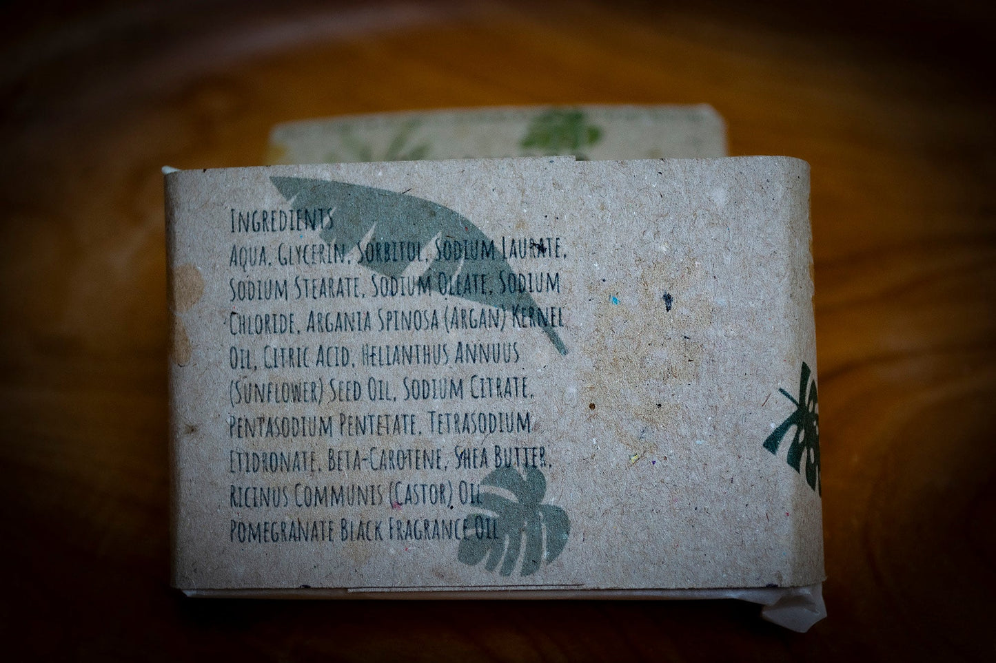 Handmade Vegan Hair/Dreadlock Shampoo Bar - Ebony Pomegranate