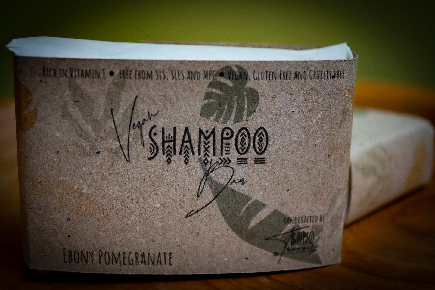 Handmade Vegan Hair/Dreadlock Shampoo Bar - Ebony Pomegranate