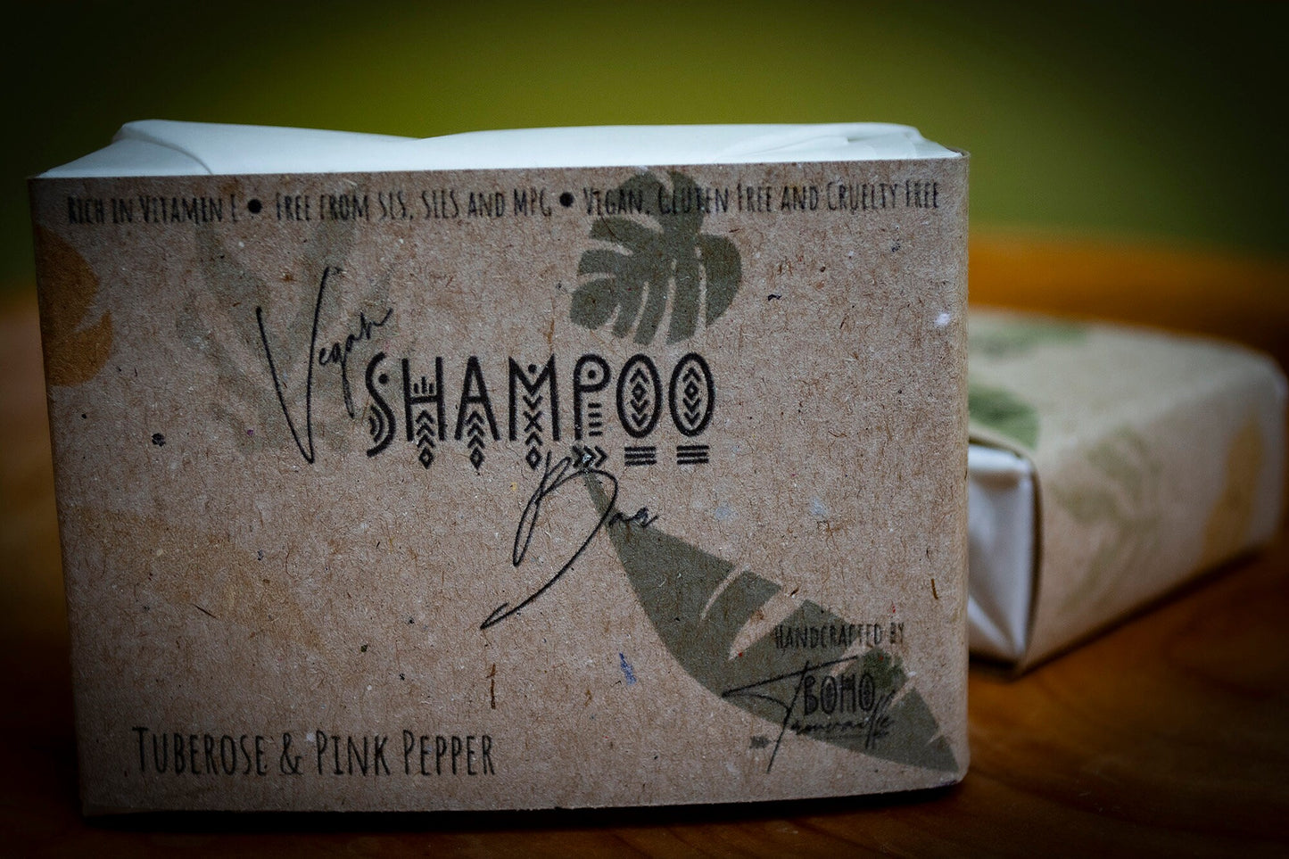 Handmade Vegan Hair/Dreadlock Shampoo Bar - Tuberose and Pink Pepper
