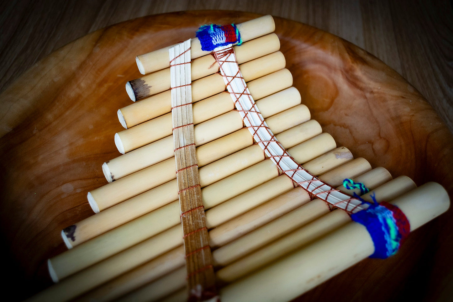 Large Peruvian Curved Panpipes