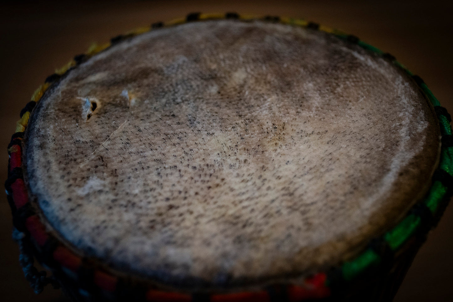 Vintage Carved Djembe