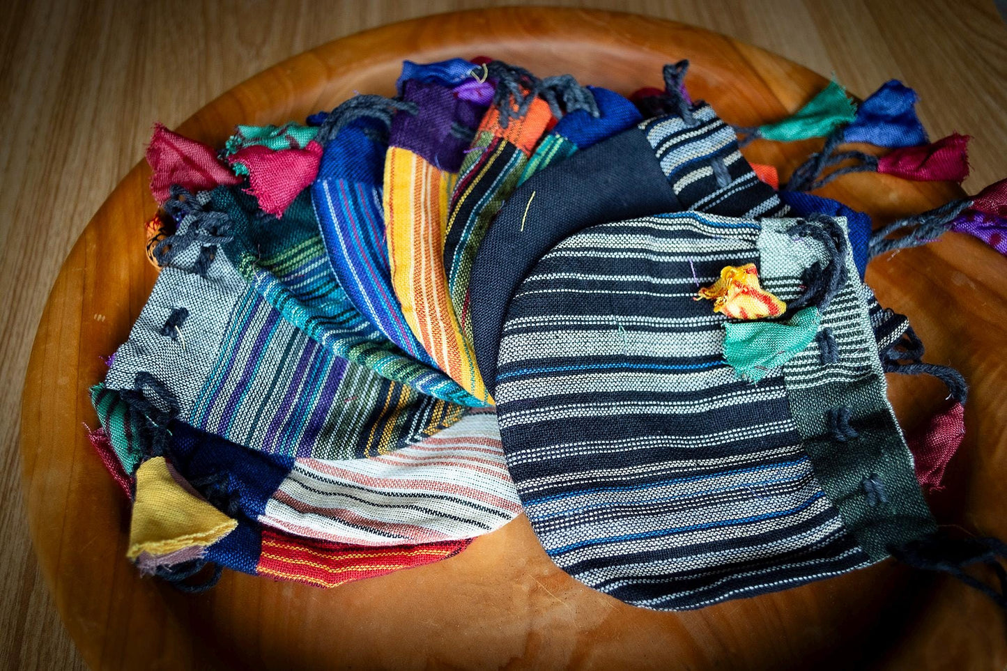 Handmade Cotton Drawstring Pouch