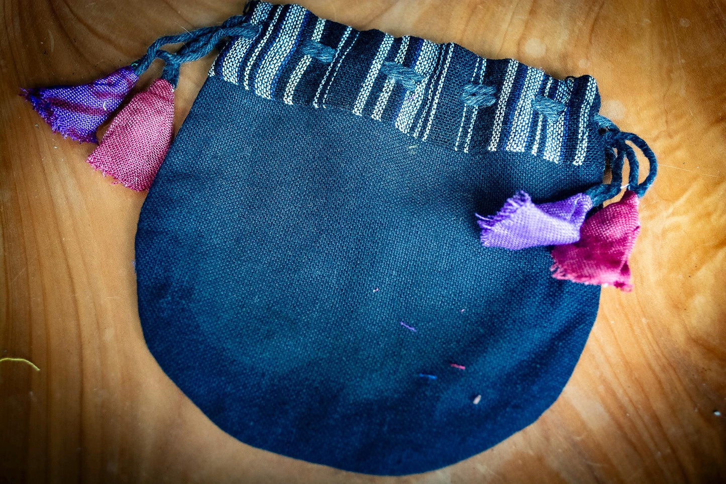 Handmade Cotton Drawstring Pouch