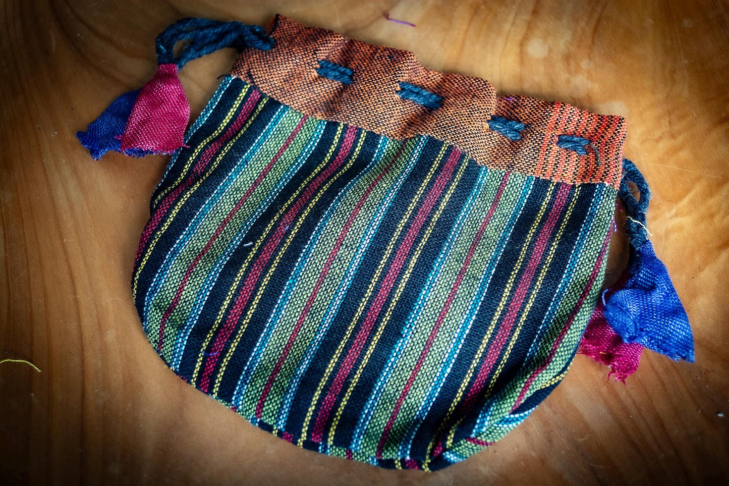 Handmade Cotton Drawstring Pouch