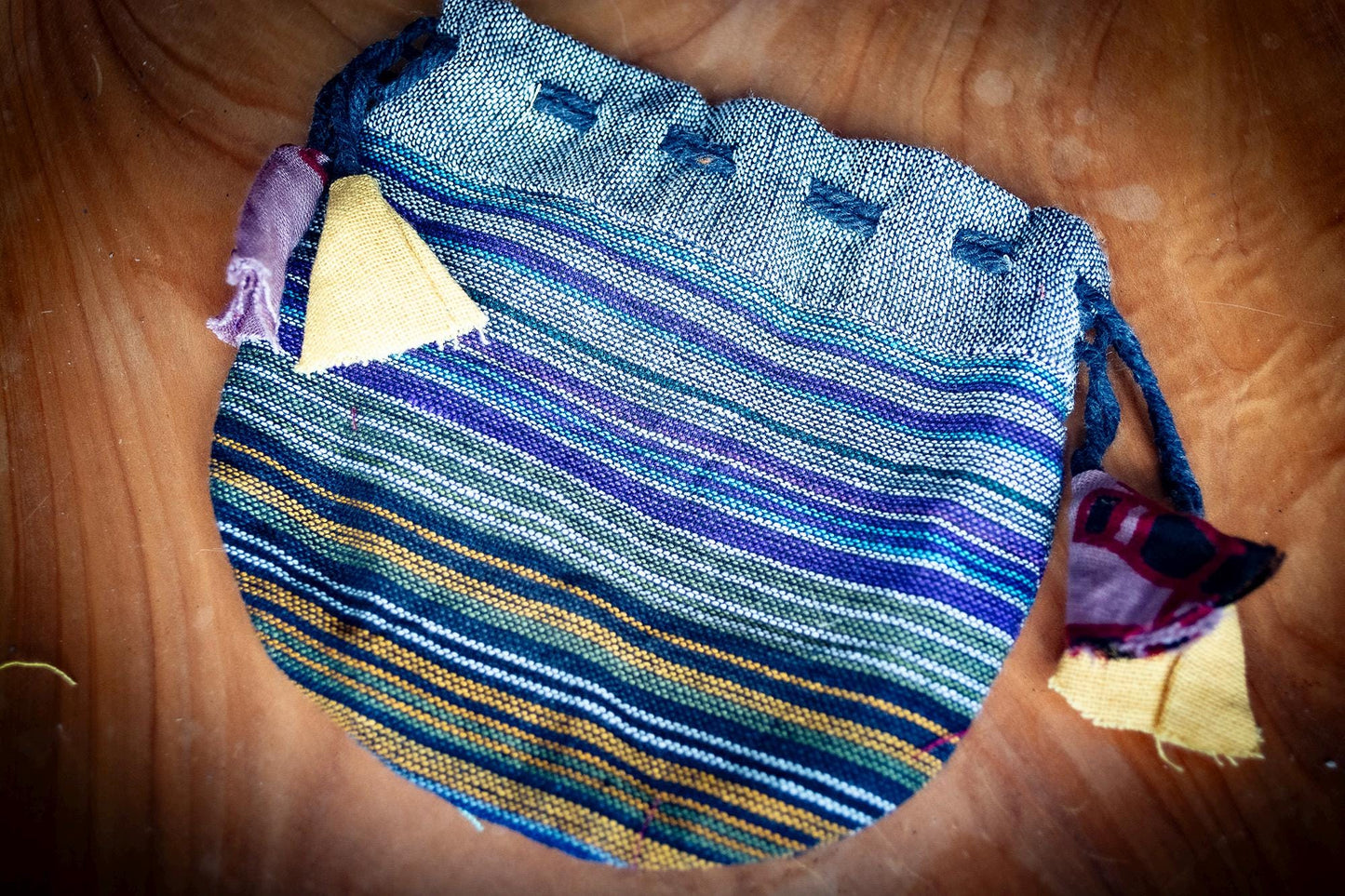 Handmade Cotton Drawstring Pouch