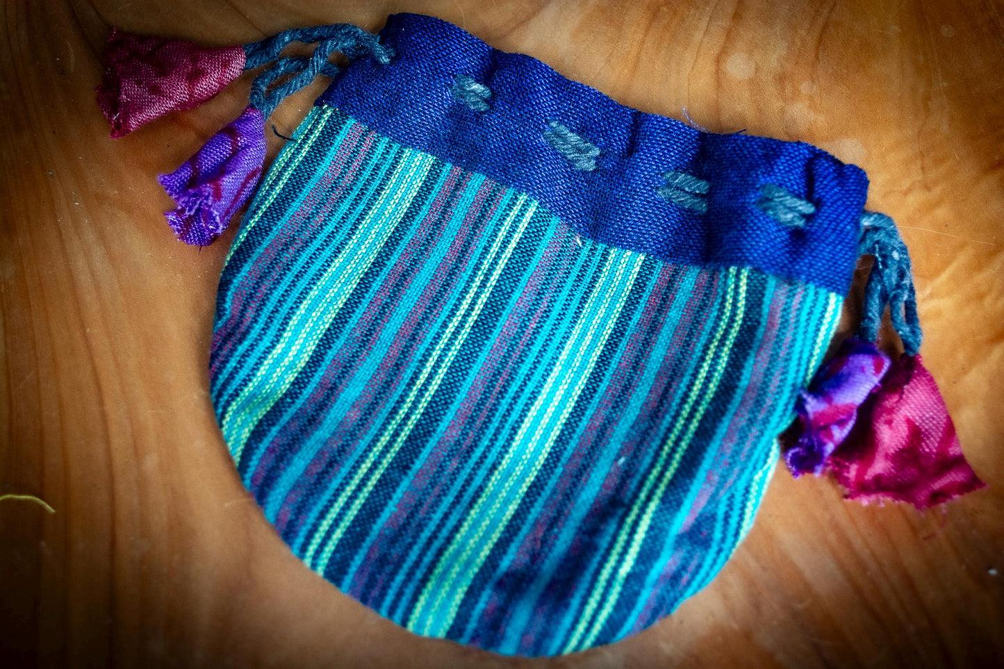 Handmade Cotton Drawstring Pouch