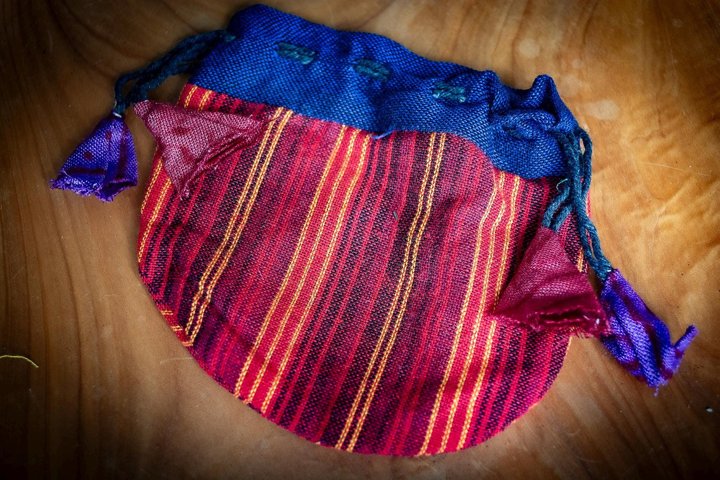 Handmade Cotton Drawstring Pouch