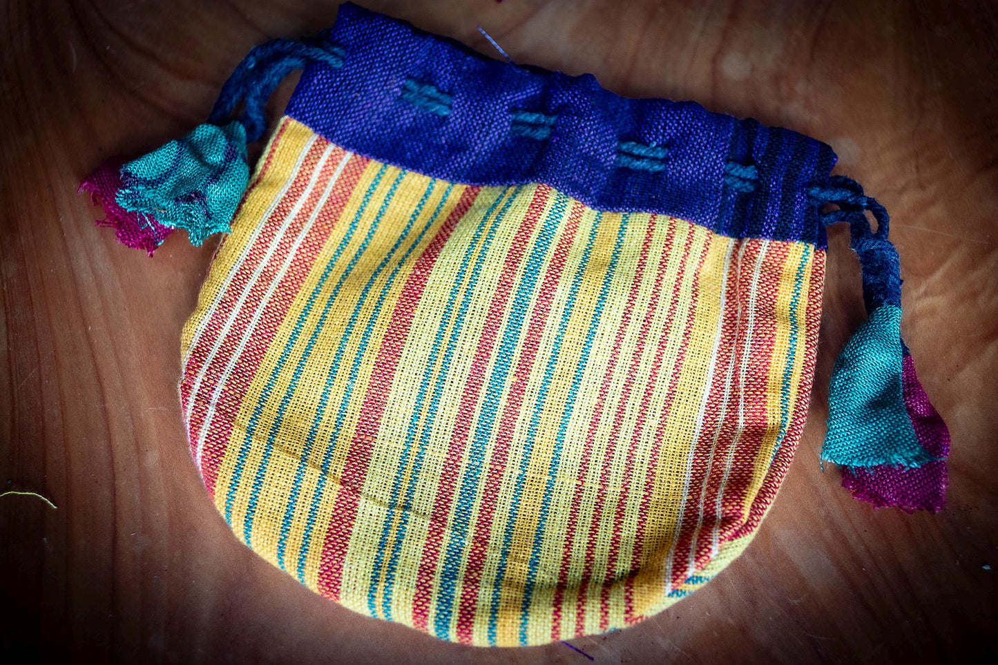 Handmade Cotton Drawstring Pouch