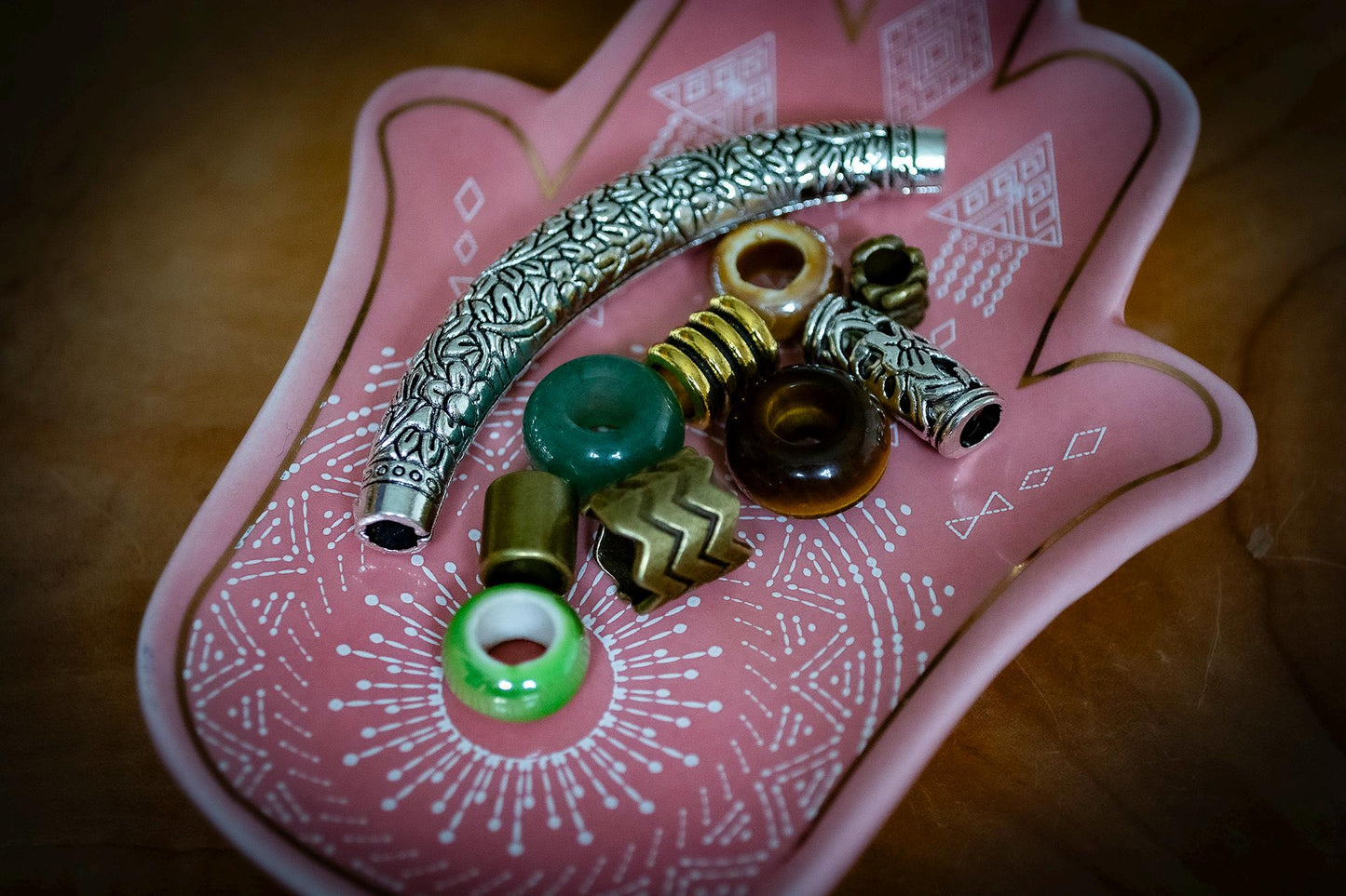 Woodland Dreadlock Beads - Set of 10