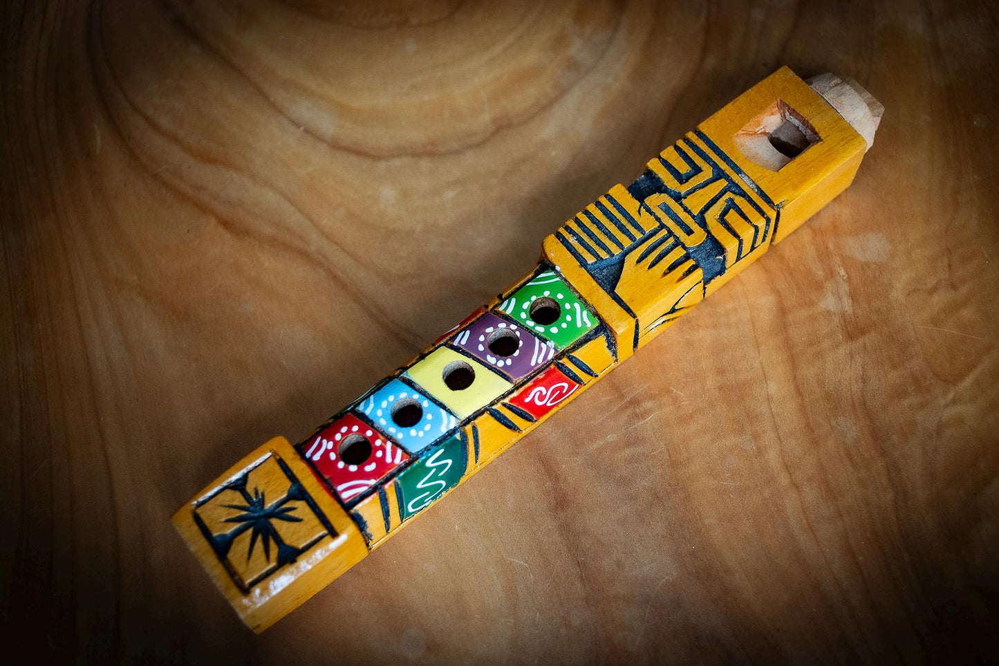 Handmade Carved Tarka Flute