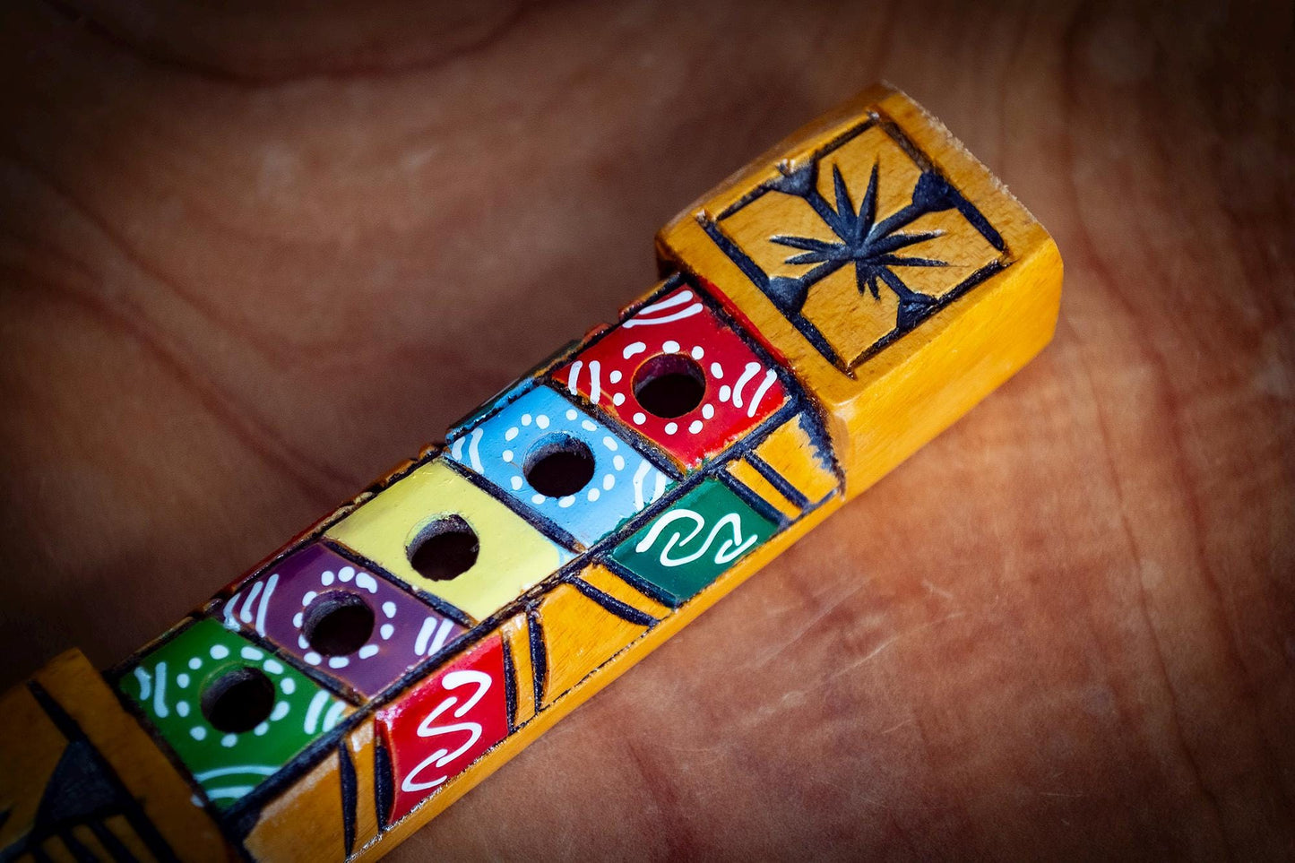 Handmade Carved Tarka Flute
