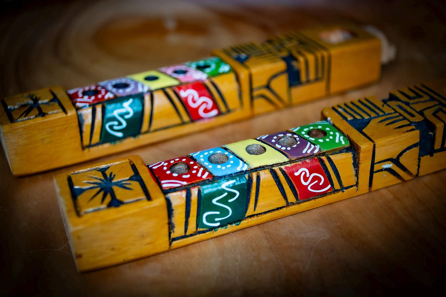 Handmade Carved Tarka Flute