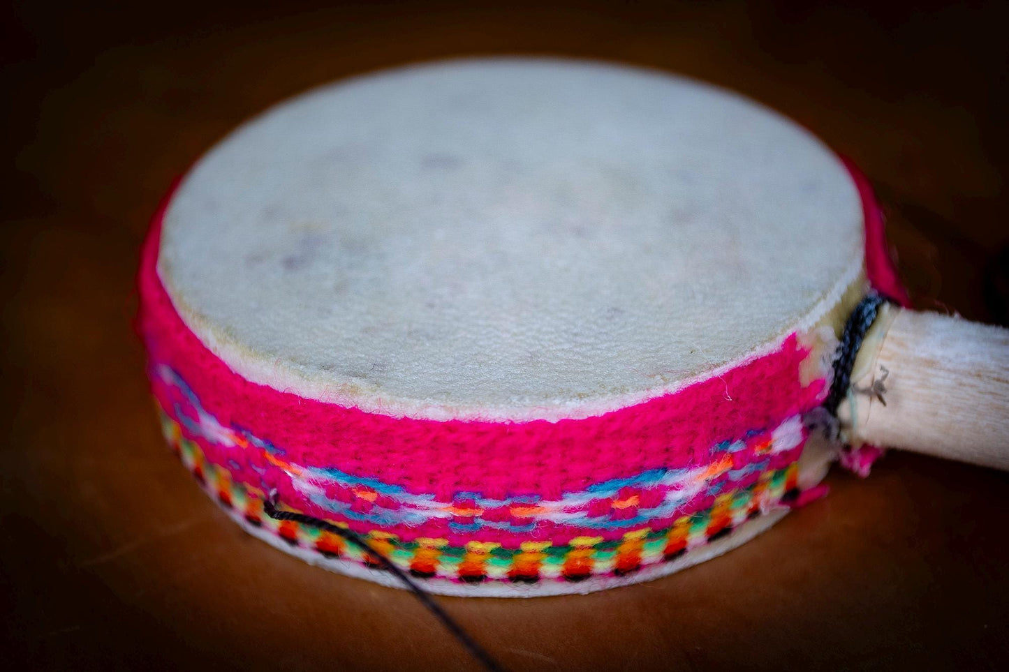 Small Handmade Peruvian Monkey Drum