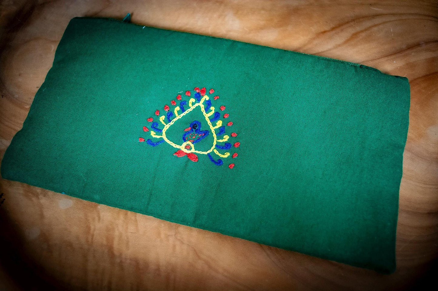 Handmade Embroidered Cotton Coin Purse