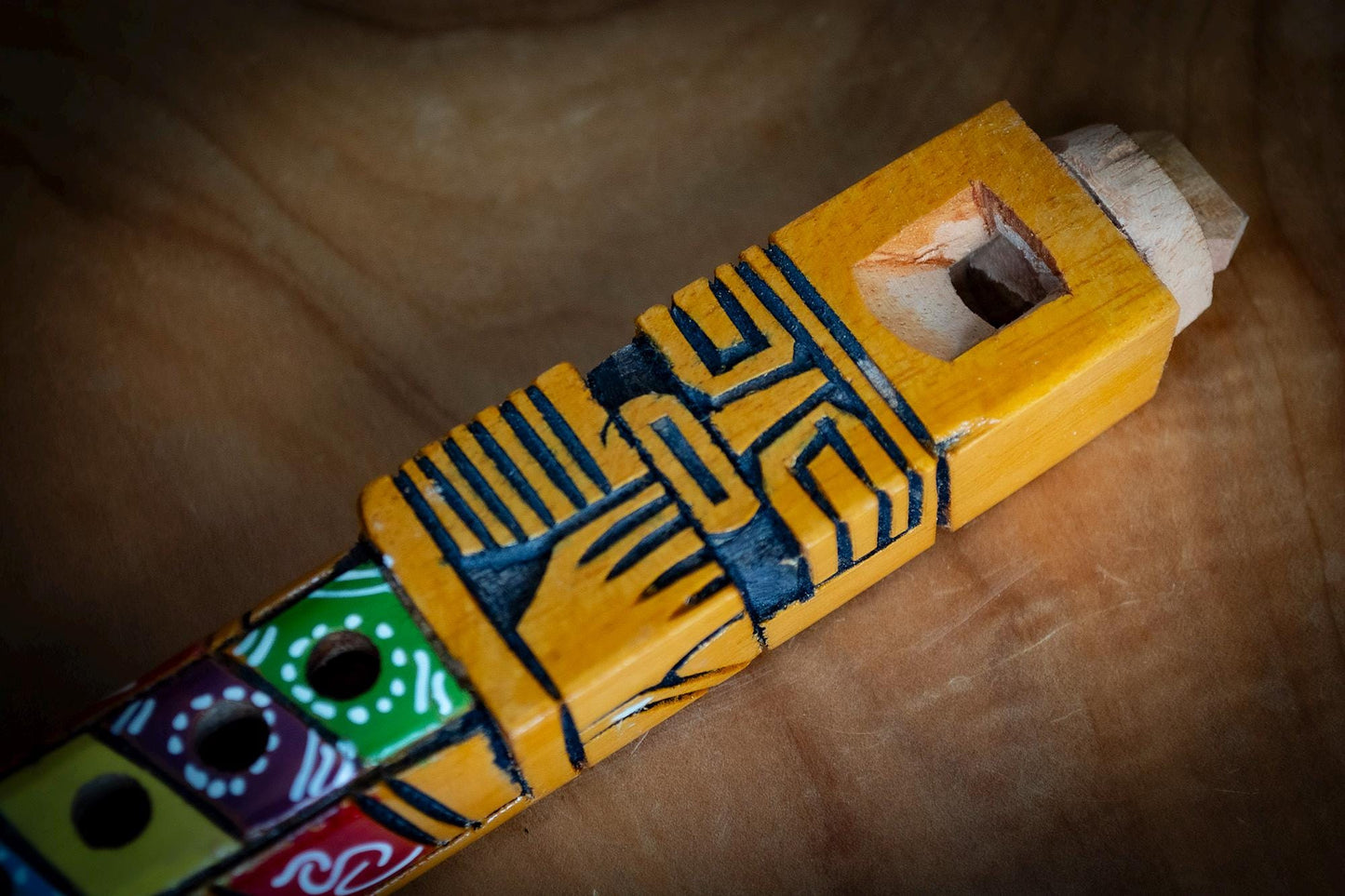Handmade Carved Tarka Flute