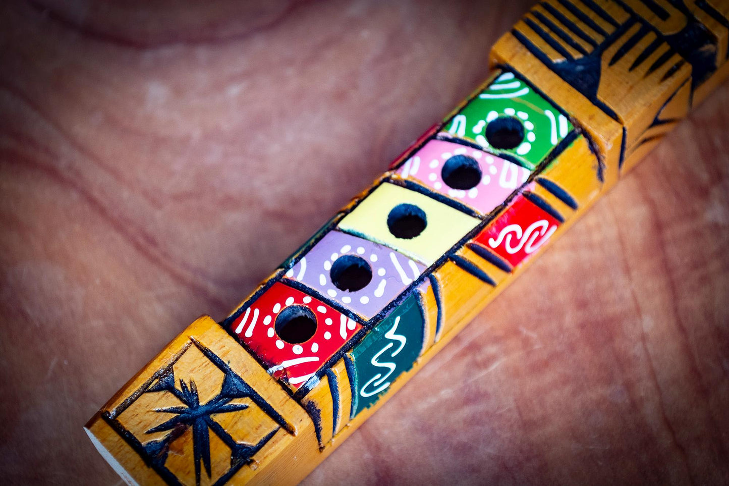 Handmade Carved Tarka Flute