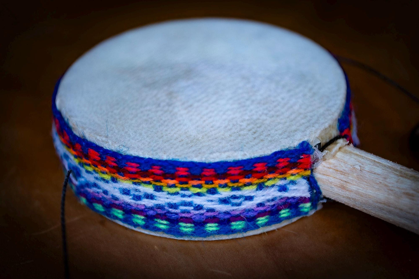Small Handmade Peruvian Monkey Drum