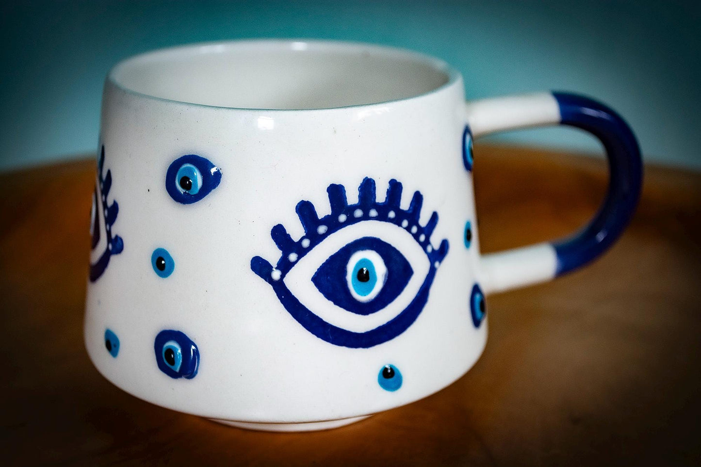 Handmade Turkish Evil Eye Mug