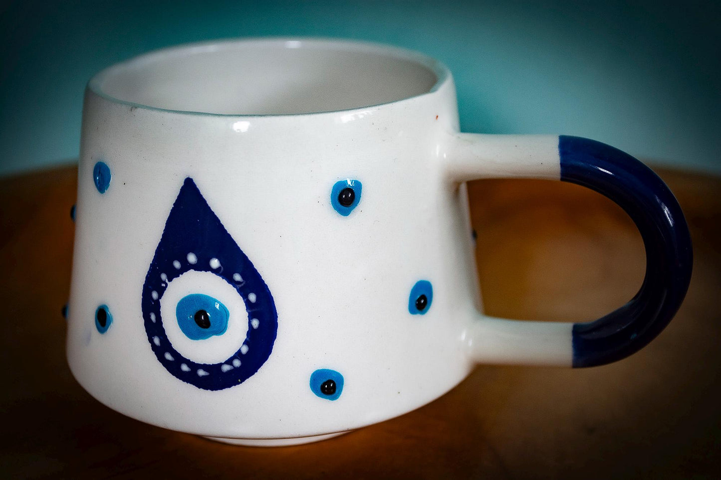 Handmade Turkish Evil Eye Mug