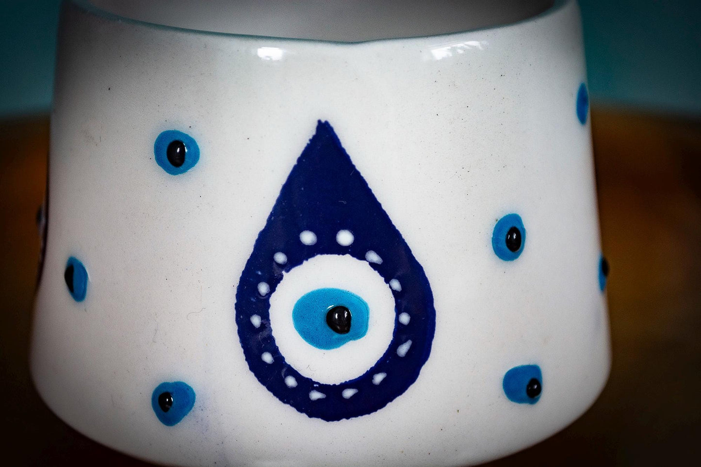 Handmade Turkish Evil Eye Mug