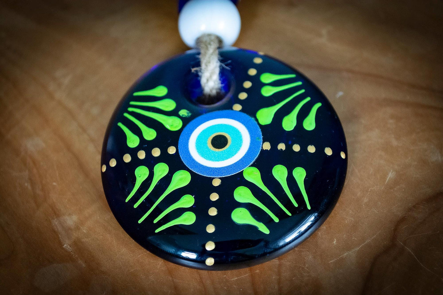 Glass Evil Eye Wall Art