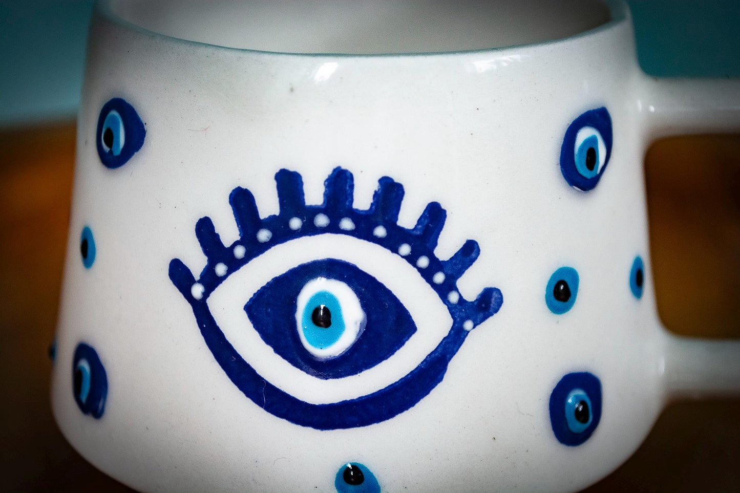Handmade Turkish Evil Eye Mug