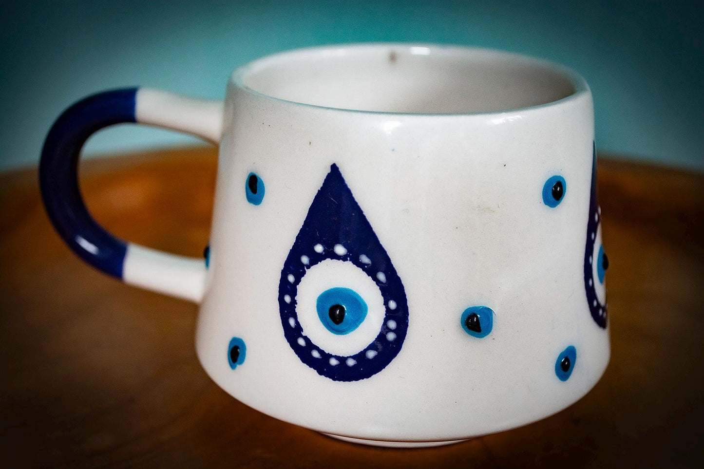 Handmade Turkish Evil Eye Mug