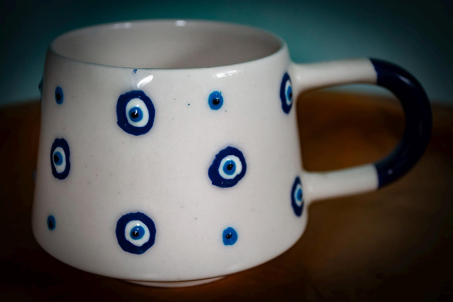 Handmade Turkish Evil Eye Mug
