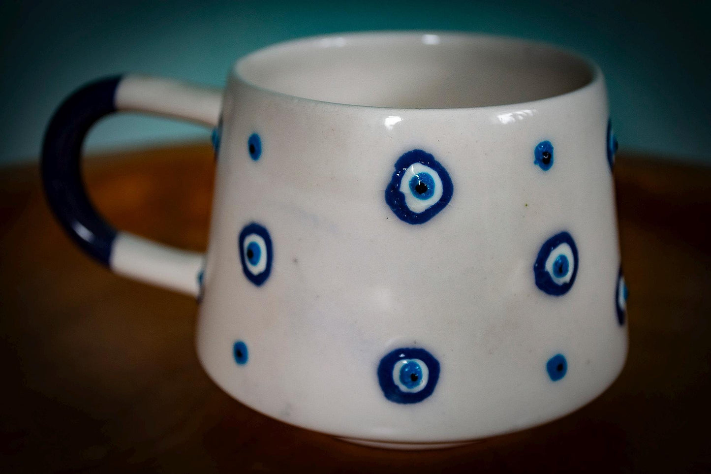 Handmade Turkish Evil Eye Mug