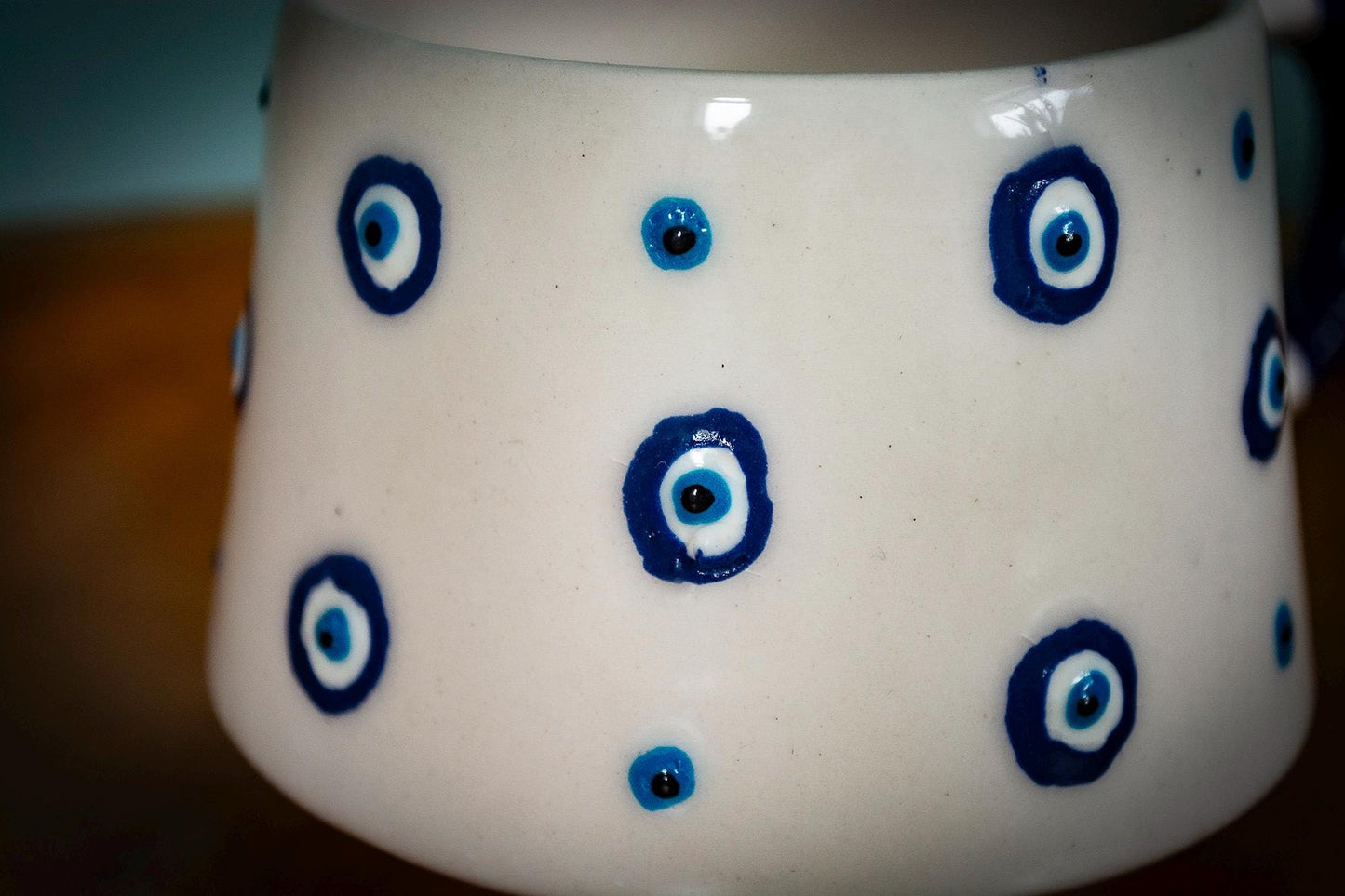 Handmade Turkish Evil Eye Mug