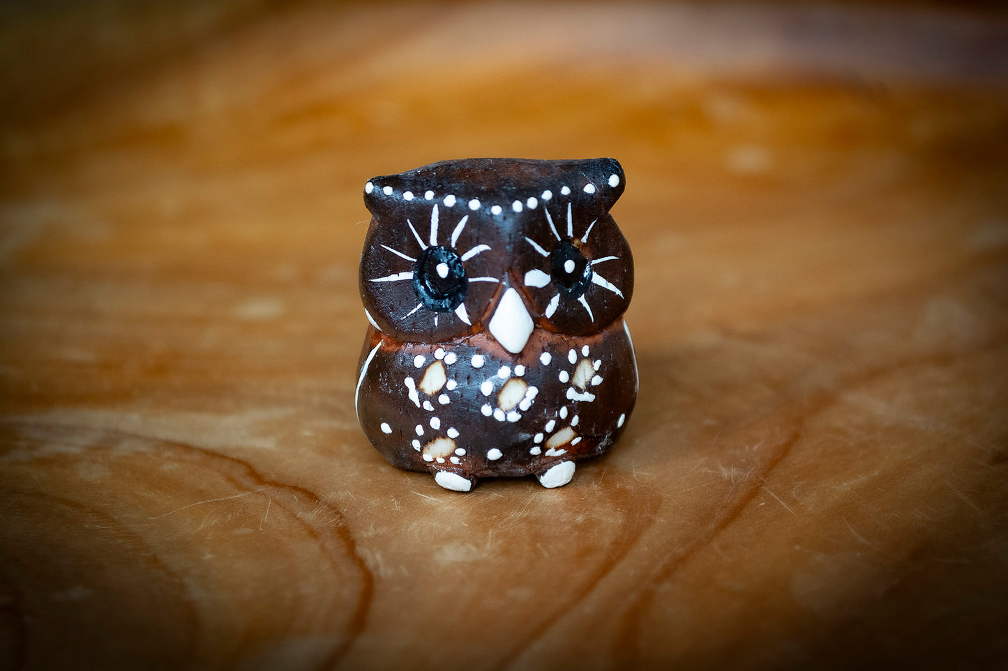Handmade Miniature Wooden Owls