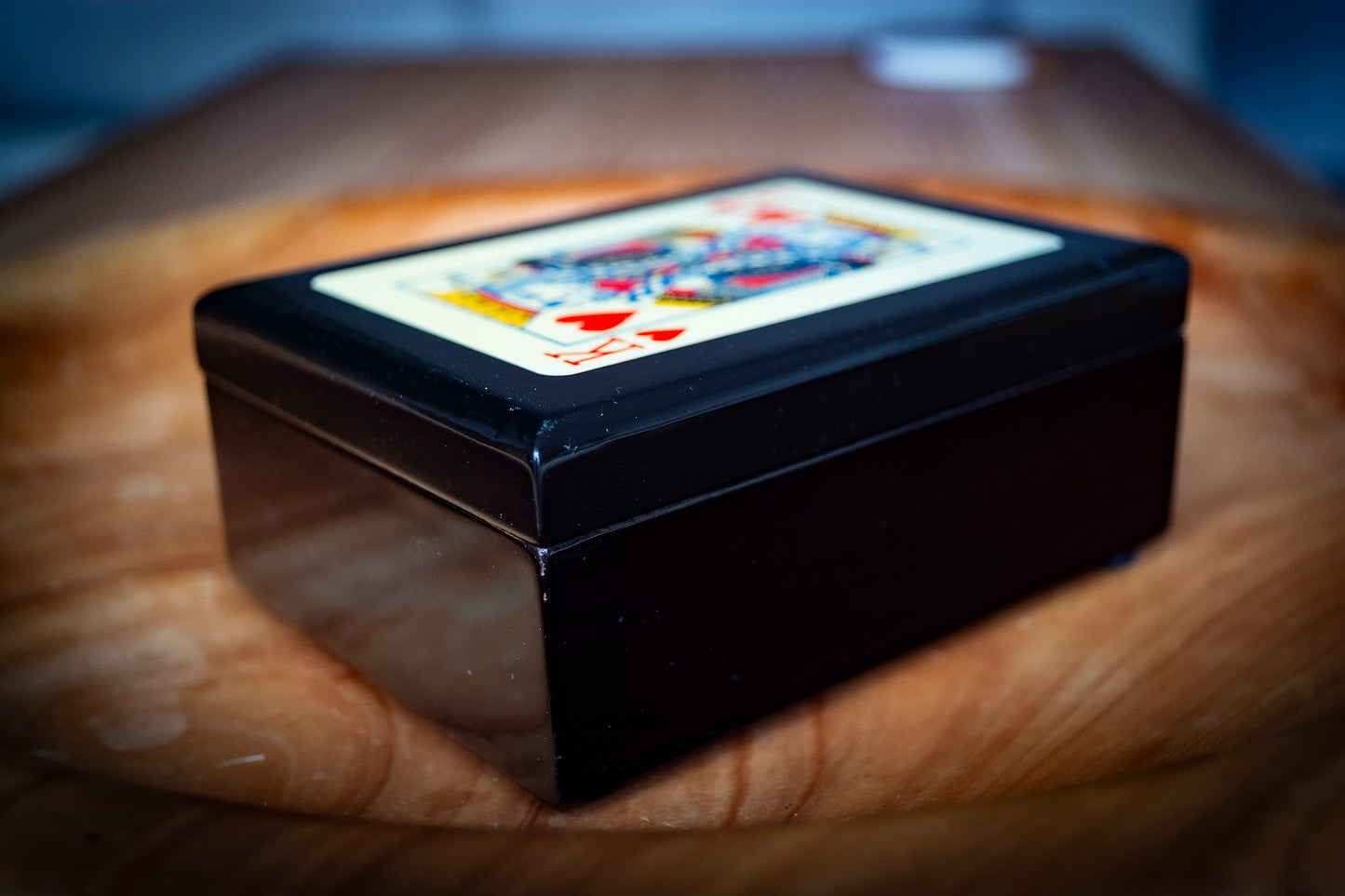 Black Playing Card Box