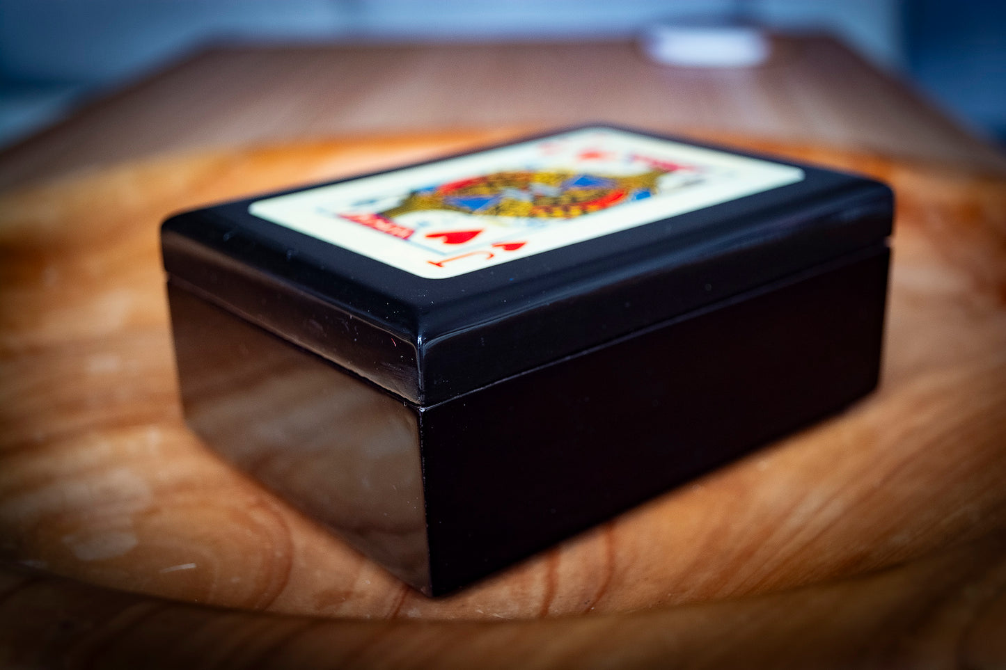 Black Playing Card Box
