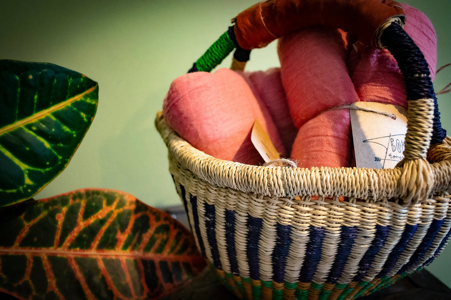 Handwoven Ghanaian Bolga Basket
