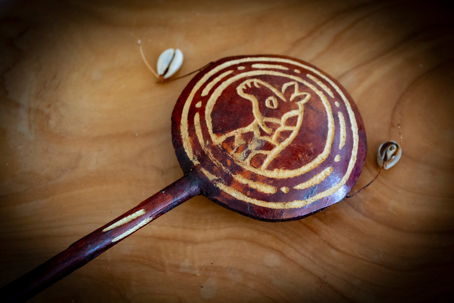 Handmade Kenyan Carved Monkeydrum