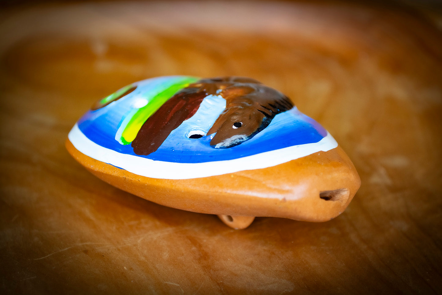 Hand Painted Jungle Animal Ocarina