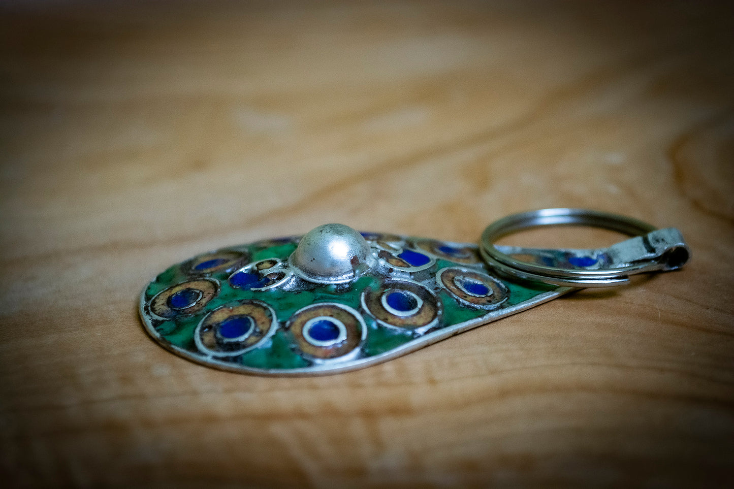 Berber Handmade Vintage Enamelled Pendant