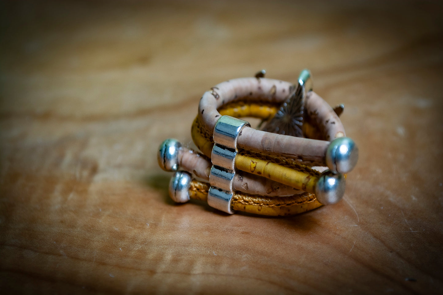 Handmade Sardinian Adjustable Cork Starfish Ring