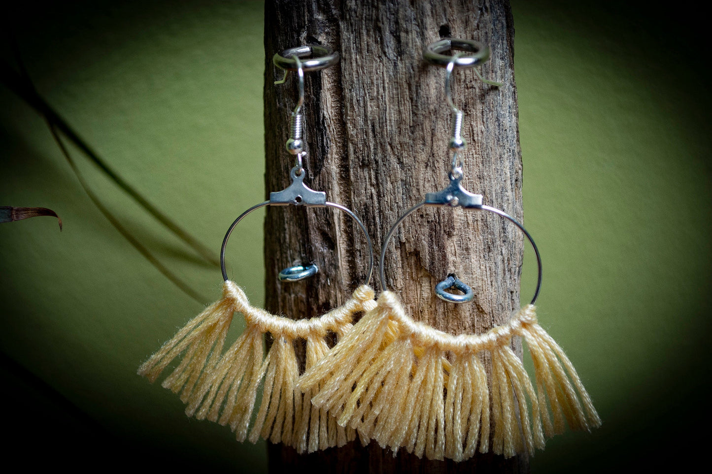 Tassel Silver Earrings in Gold