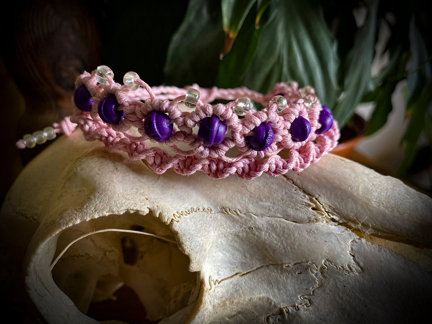 Pink Double Hand-Woven Bracelet
