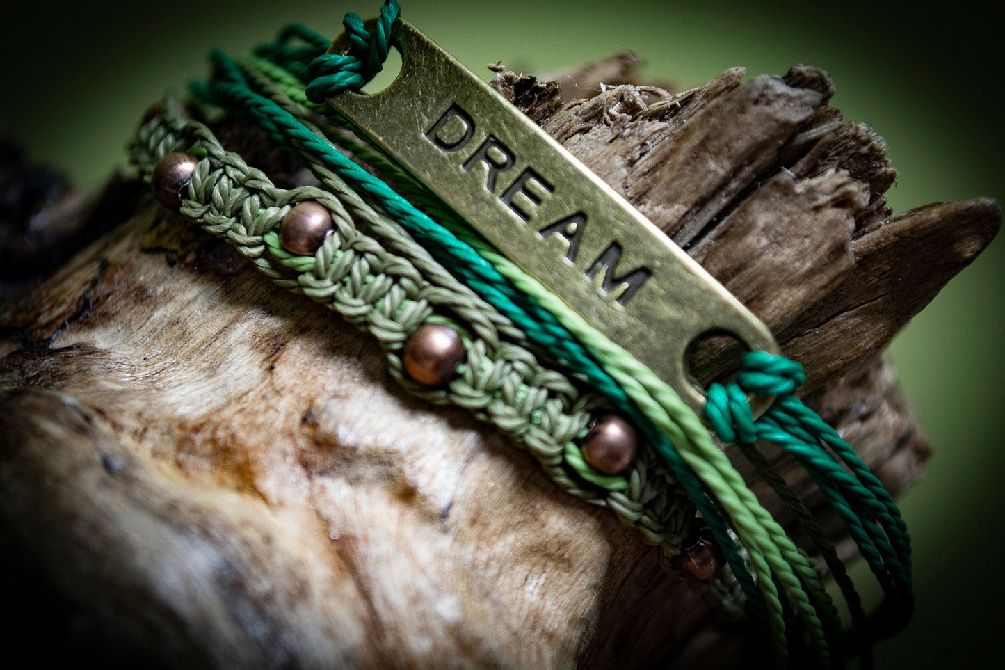 Pack of 3 'Mossy Dreams' Bracelets