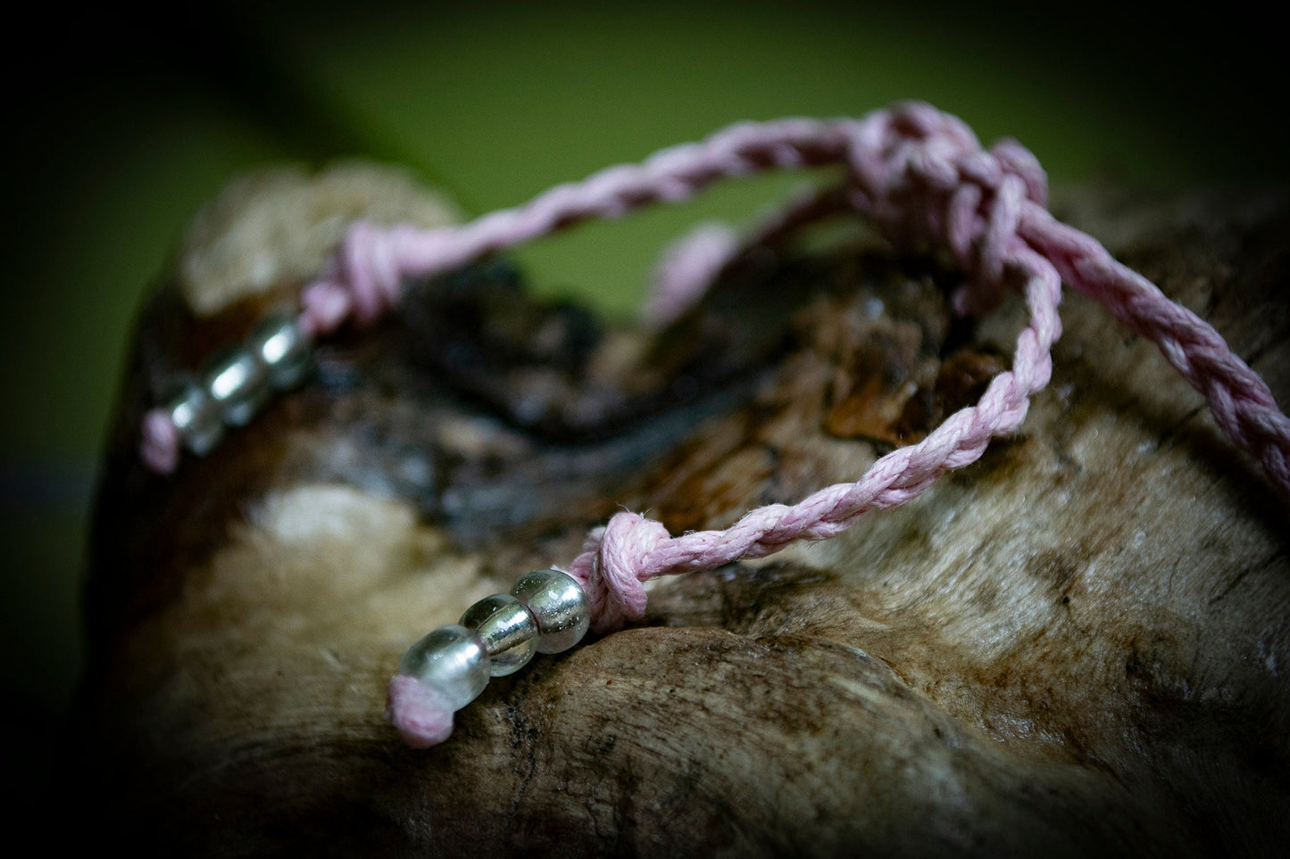 Pink Double Hand-Woven Bracelet
