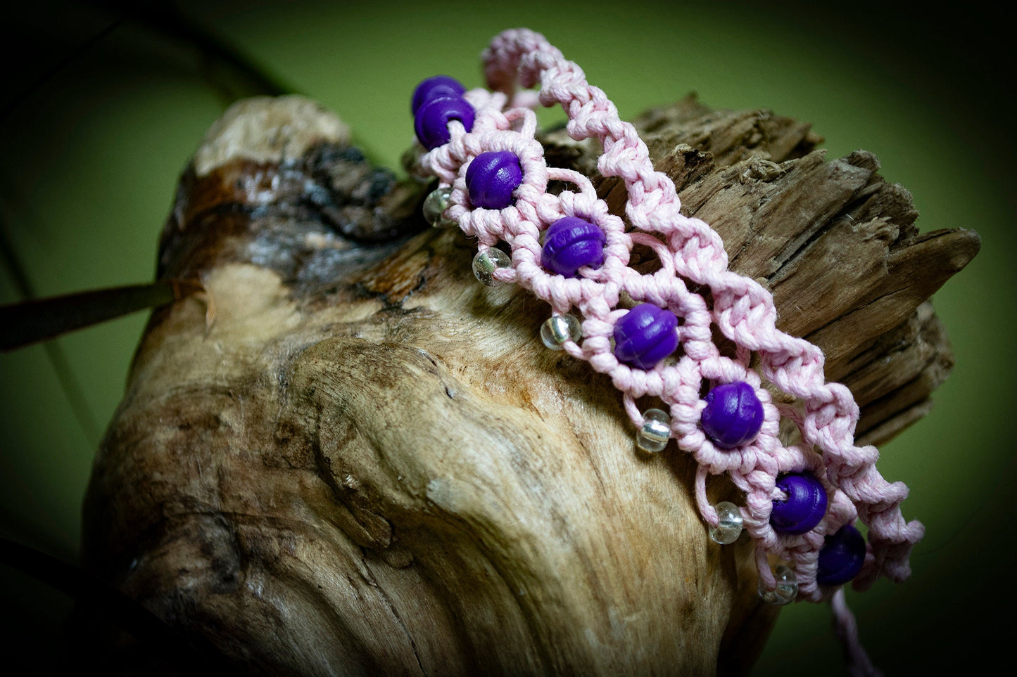 Pink Double Hand-Woven Bracelet