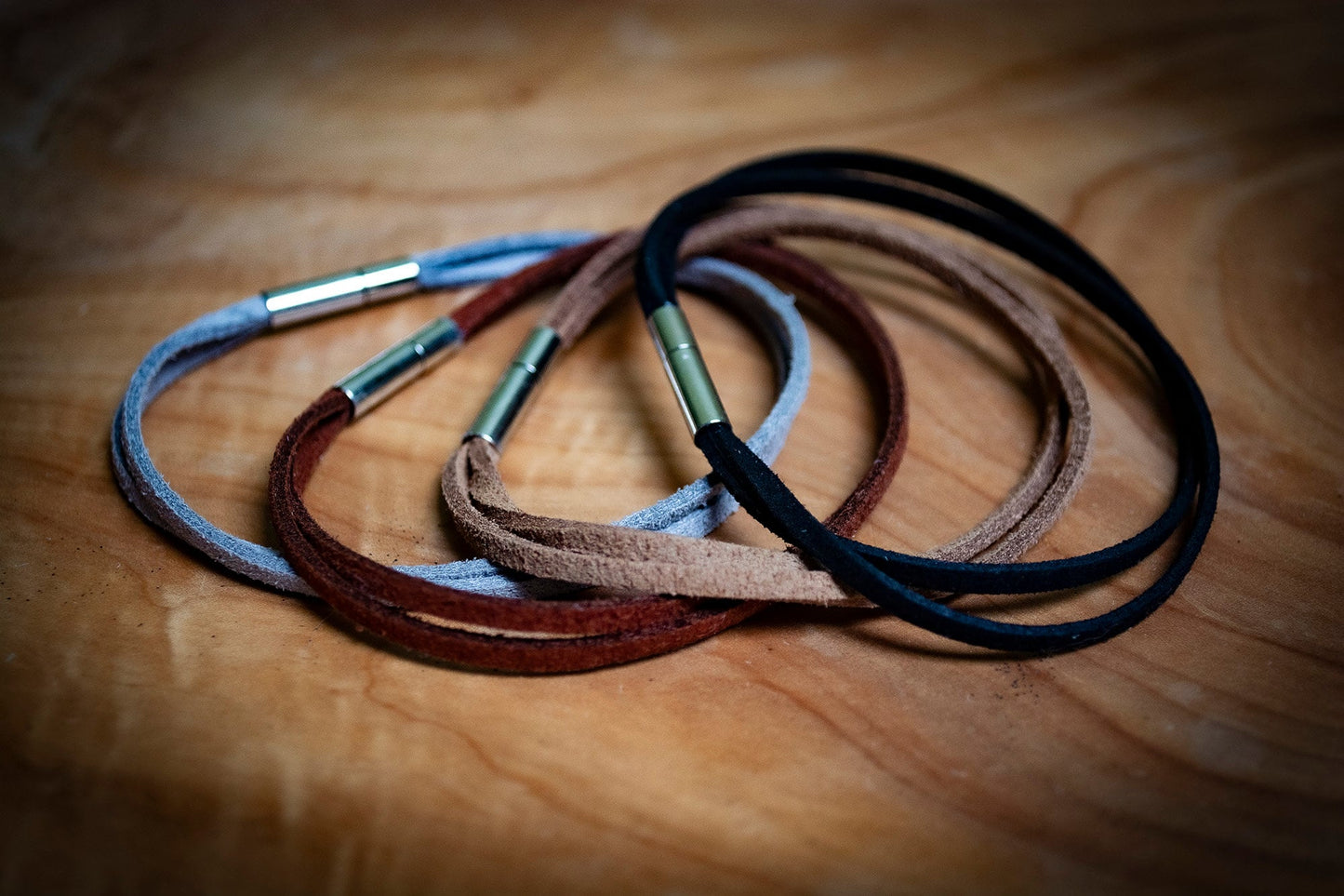 Unisex Suede Leather Double Strand Bracelet